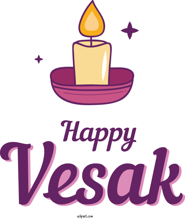 Free Holidays Logo Violet Pink For Vesak Clipart Transparent Background