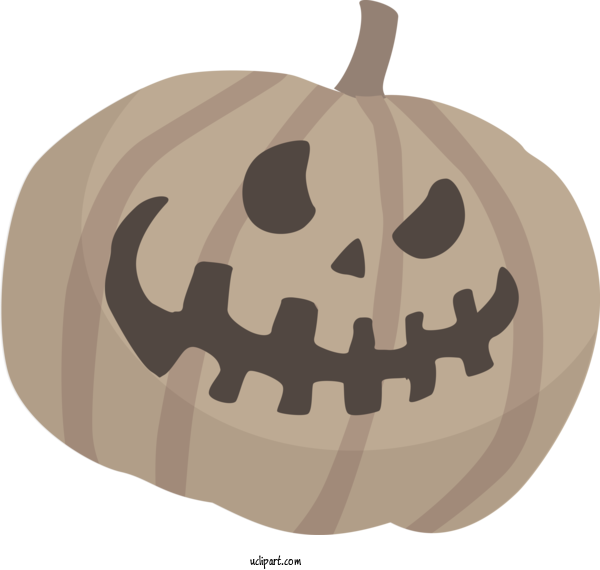 Free Holidays Pumpkin Pumpkin Pie Jack O' Lantern For Halloween Clipart Transparent Background