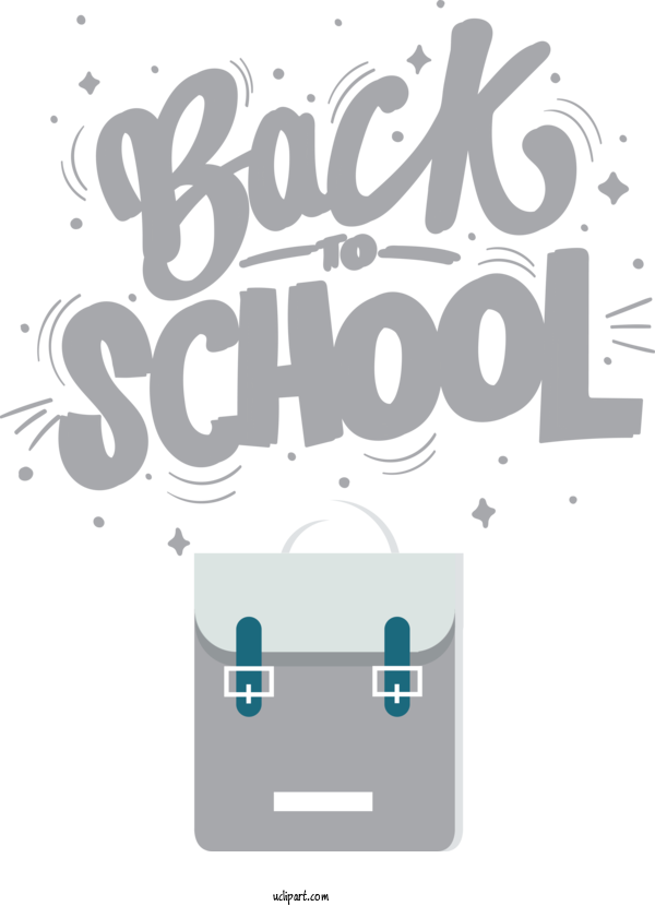 Free School Design Logo Font For Back To School Clipart Transparent Background