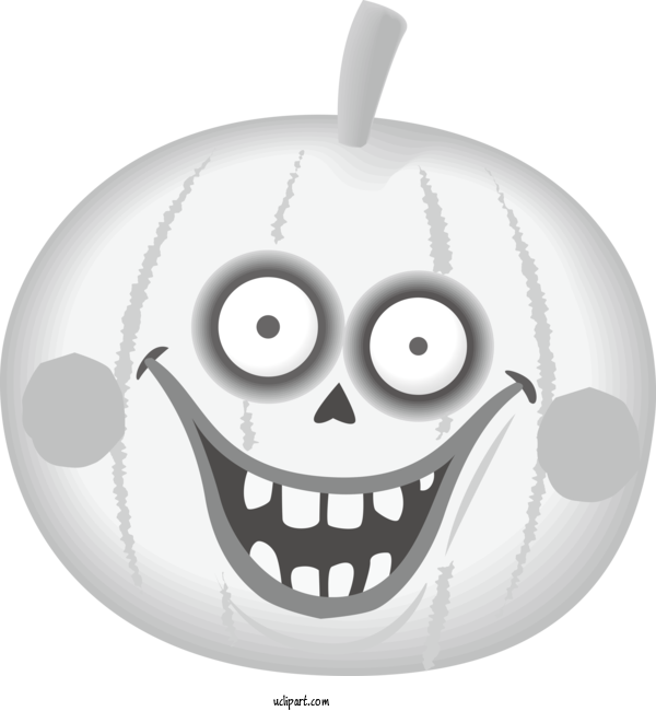 Free Holidays Cartoon Smile Drawing For Halloween Clipart Transparent Background
