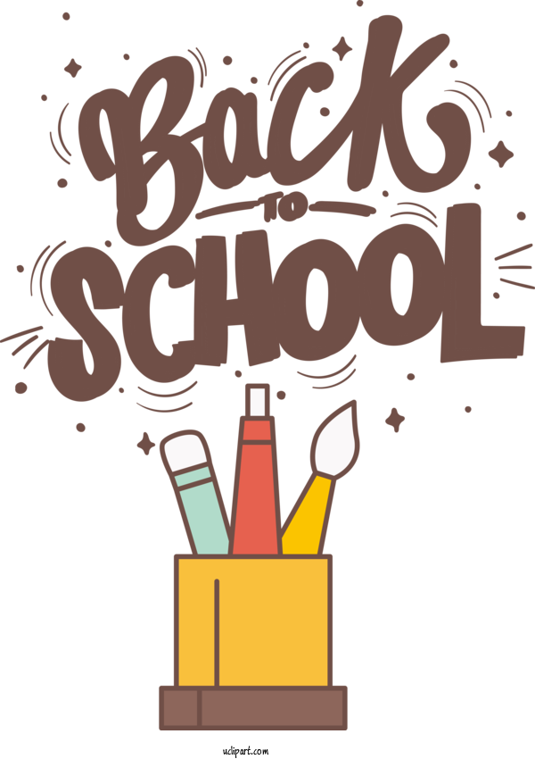 Free School Human Cartoon Design For Back To School Clipart Transparent Background
