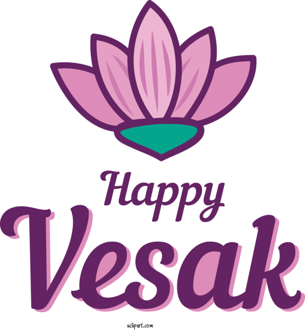 Free Holidays Flower Logo Line For Vesak Clipart Transparent Background