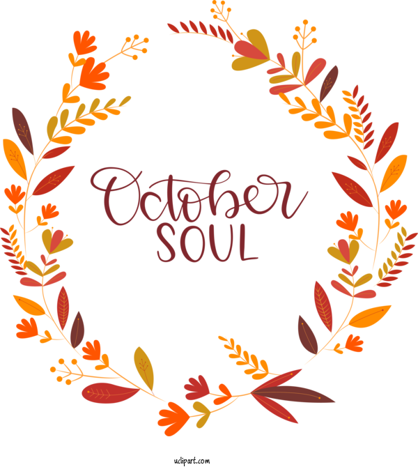Free Nature Thanksgiving Typography Design For Autumn Clipart Transparent Background