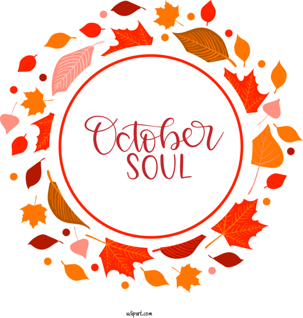 Free Nature Logo Typography Drawing For Autumn Clipart Transparent Background