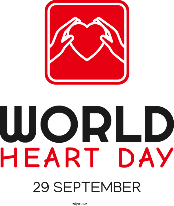 Free Holidays Logo Line Text For World Heart Day Clipart Transparent Background