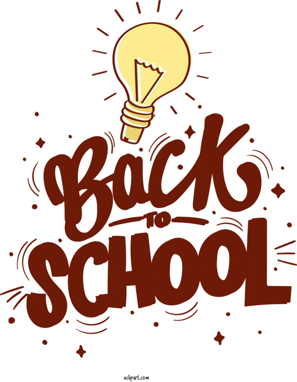 Free School Logo Text Line For Back To School Clipart Transparent Background
