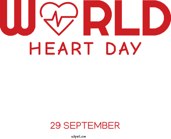 Free Holidays Logo Font Line For World Heart Day Clipart Transparent Background