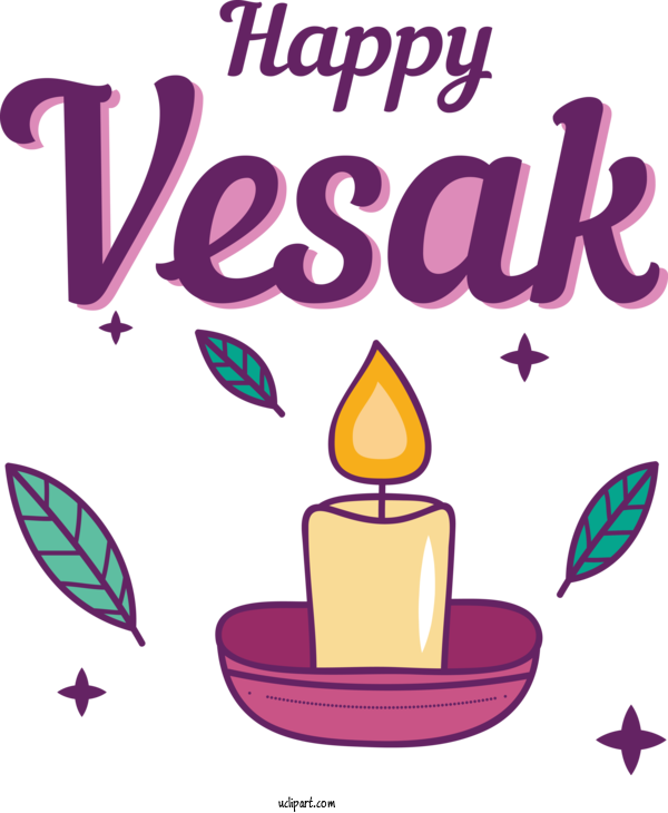 Free Holidays Logo Line Violet For Vesak Clipart Transparent Background