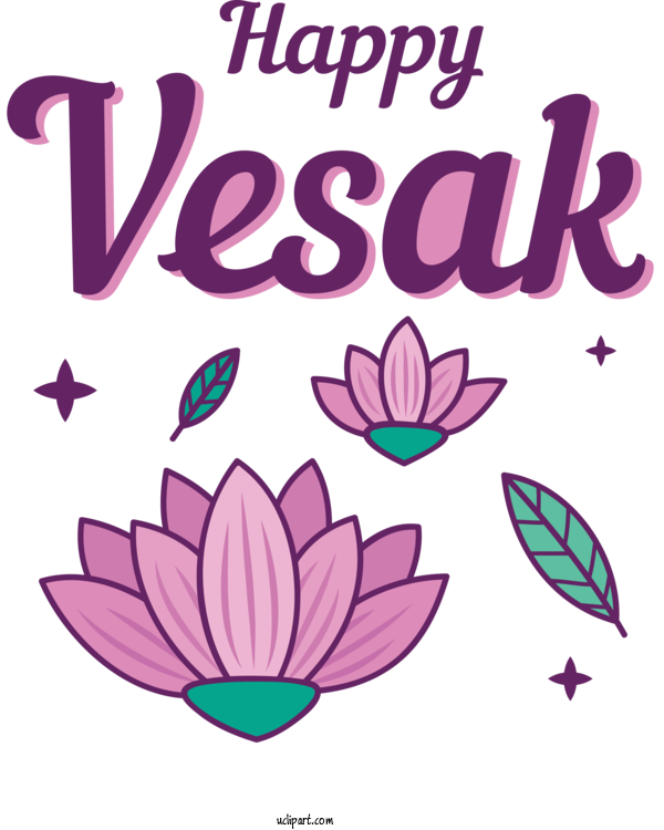 Free Holidays Design Leaf Floral Design For Vesak Clipart Transparent Background