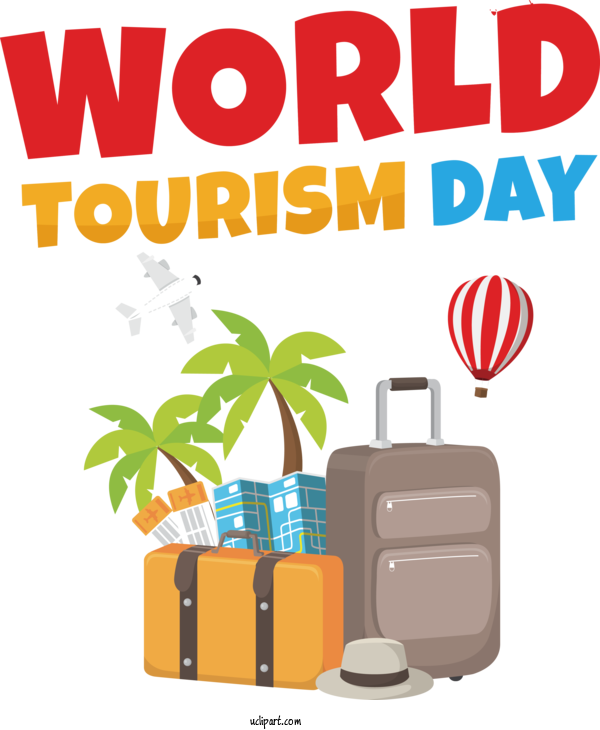 Free Holiday Baggage Travel Suitcase For World Tourism Day Clipart Transparent Background