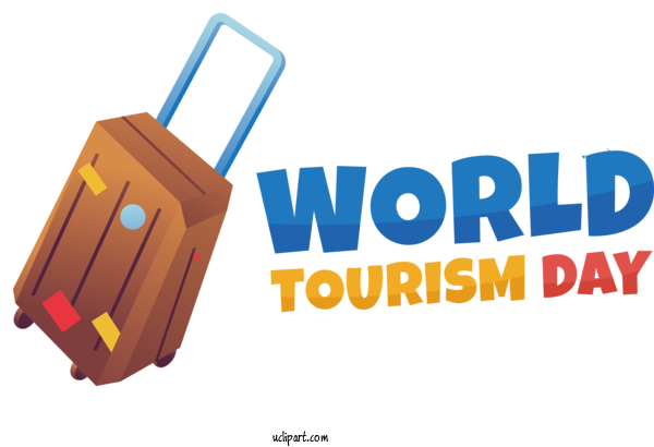 Free Holiday Font Logo Design For World Tourism Day Clipart Transparent Background
