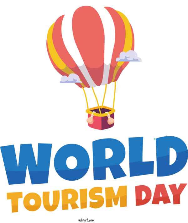 Free Holiday Balloon Hot Air Balloon Logo For World Tourism Day Clipart Transparent Background