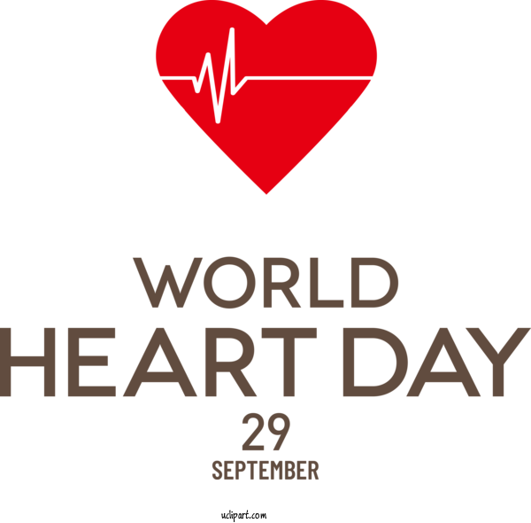 Free Holidays Logo  Line For World Heart Day Clipart Transparent Background