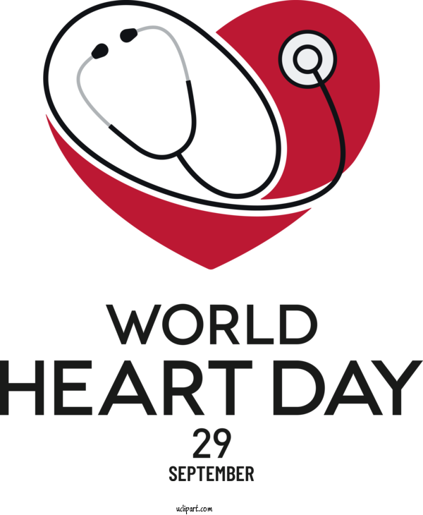 Free Holidays Design Cartoon Logo For World Heart Day Clipart Transparent Background
