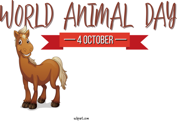 Free Holidays Design Logo For World Animal Day Clipart Transparent Background