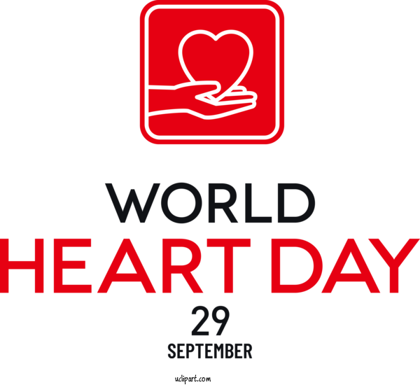 Free Holidays Logo Action Deafness Design For World Heart Day Clipart Transparent Background
