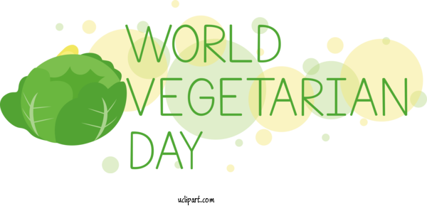 Free Holidays Human Design Logo For World Vegetarian Day Clipart Transparent Background