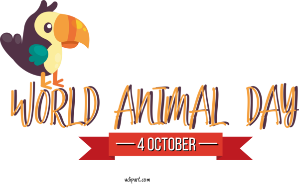 Free Holidays Birds Logo Cartoon For World Animal Day Clipart Transparent Background