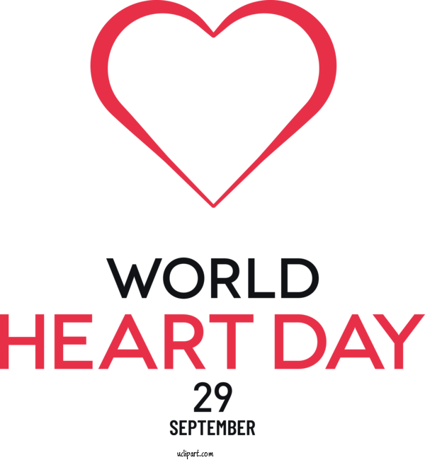 Free Holidays Logo Informatics Health For World Heart Day Clipart Transparent Background