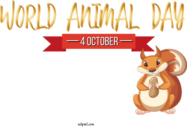 Free Holidays Design  Royalty Free For World Animal Day Clipart Transparent Background