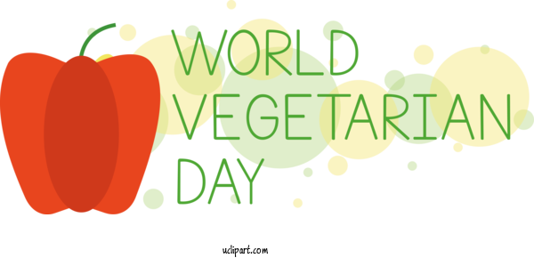 Free Holidays Vegetable Natural Food Superfood For World Vegetarian Day Clipart Transparent Background