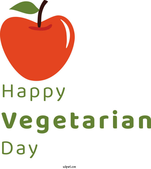 Free Holidays Natural Food Superfood Logo For World Vegetarian Day Clipart Transparent Background