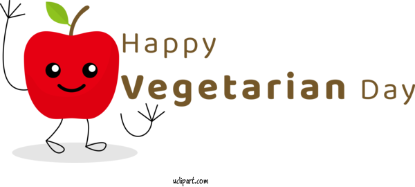Free Holidays Flower Cartoon Logo For World Vegetarian Day Clipart Transparent Background