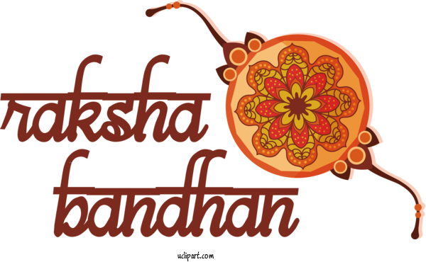 Free Holidays Logo Text Line For Raksha Bandhan Clipart Transparent Background