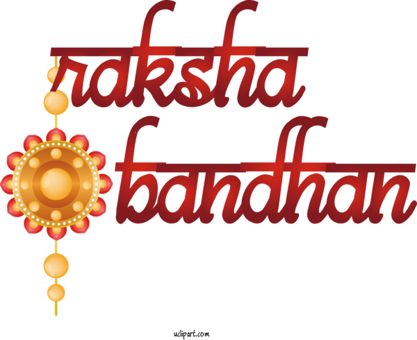 Free Holidays Logo Line Text For Raksha Bandhan Clipart Transparent Background