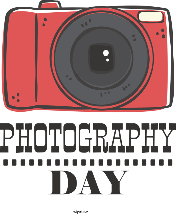 Free Holidays Camera Logo Font For Photography Day Clipart Transparent Background