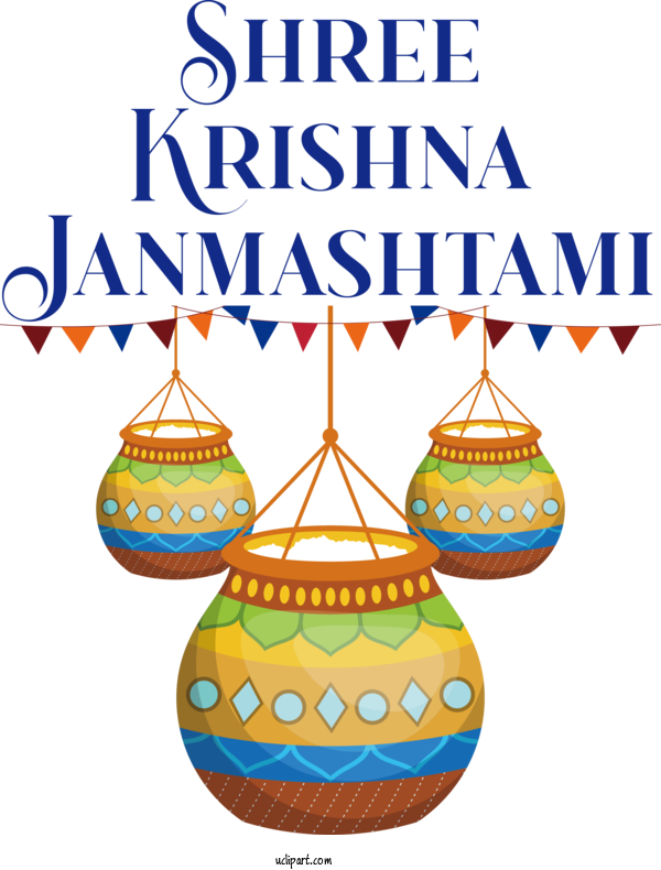 Free Holidays Line Recreation Party For Krishna Janmashtami Clipart Transparent Background