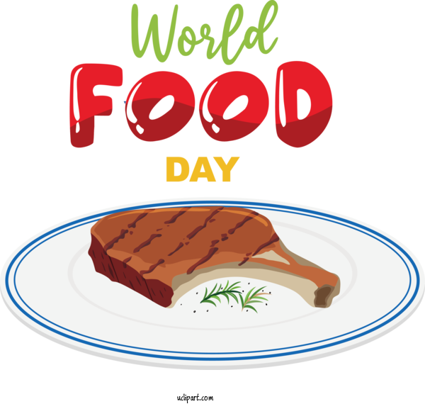 Free Holidays Logo Line Text For World Food Day Clipart Transparent Background
