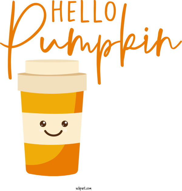Free Holidays Coffee Coffee Cup Mug For HELLO PUMPKIN Clipart Transparent Background