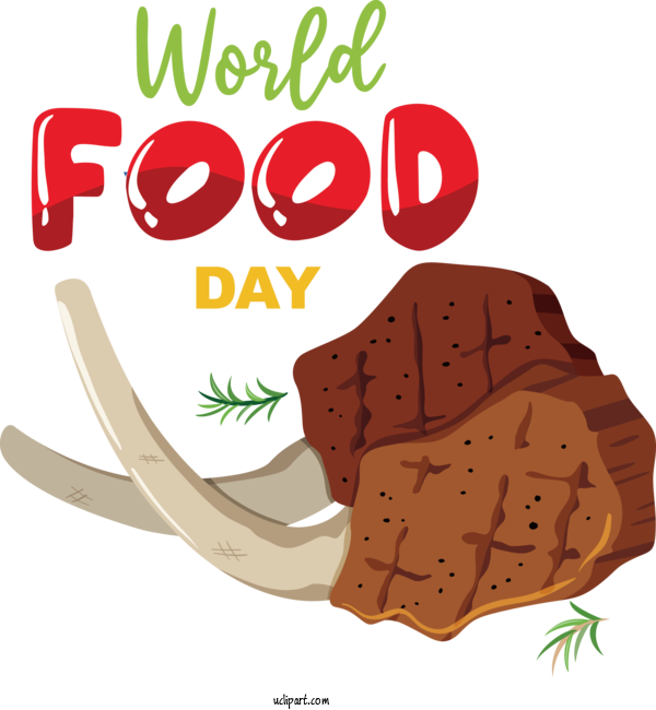 Free Holidays Cartoon Logo Design For World Food Day Clipart Transparent Background