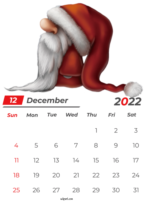 Free Holidays Calendar New Year May Calendar For December 2022 Calendar Clipart Transparent Background