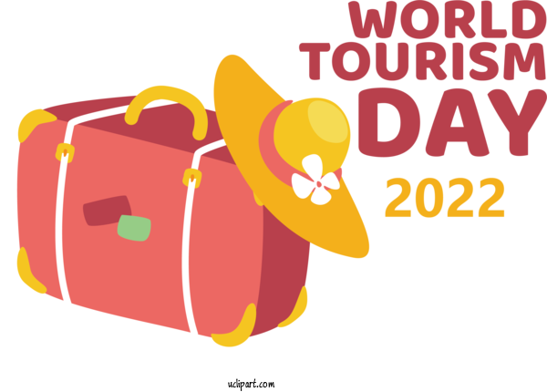 Free Holidays Logo Cartoon Design For 2022 World Tourism Day Clipart Transparent Background