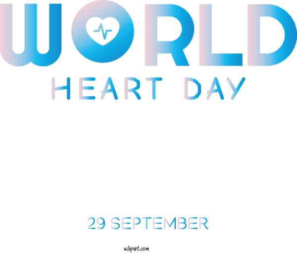 Free Holidays Logo Font Organization For World Heart Day Clipart Transparent Background