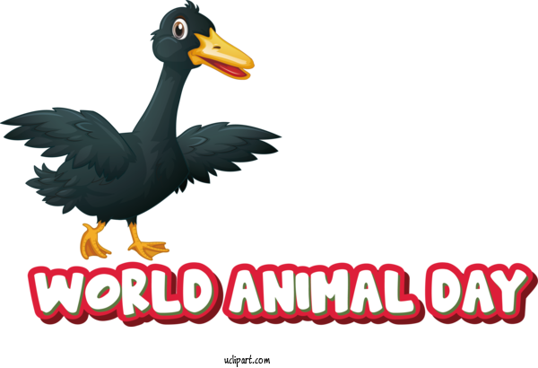 Free Holidays Cartoon Design Silhouette For World Animal Day Clipart Transparent Background