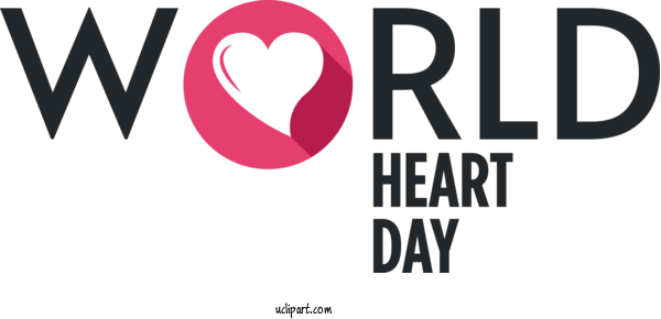 Free Holidays Logo Design Font For World Heart Day Clipart Transparent Background