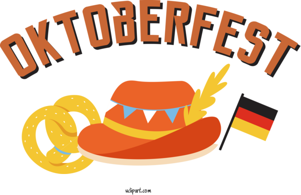 Free Holidays Fast Food Logo Cartoon For Oktoberfest Clipart Transparent Background