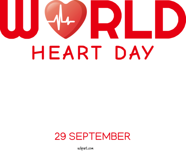 Free Holidays Logo Water Text For World Heart Day Clipart Transparent Background