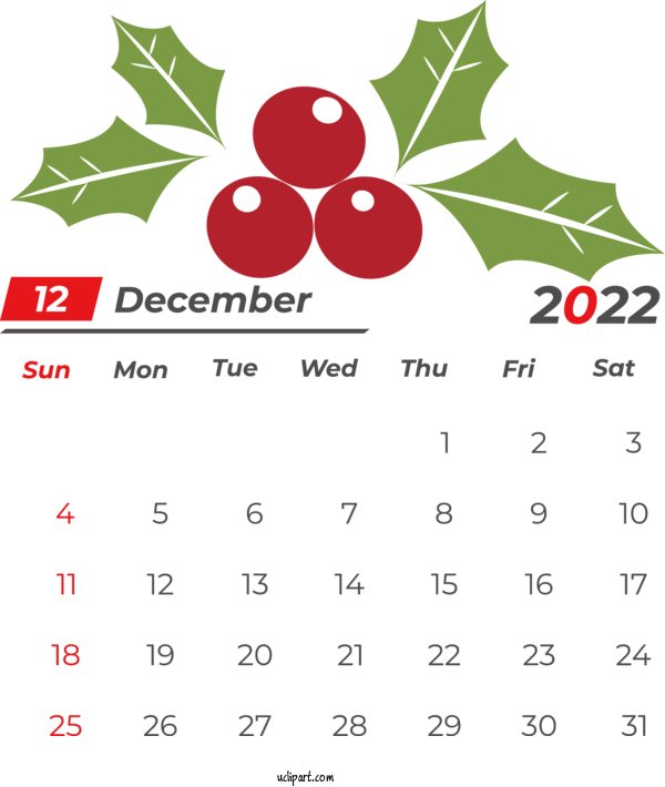 Free Holidays Khonaysser Logo School For December 2022 Calendar Clipart Transparent Background