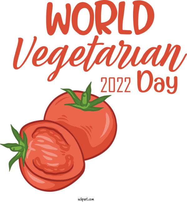 Free Holidays Tomato Natural Food Vegetable For World Vegetarian Day Clipart Transparent Background