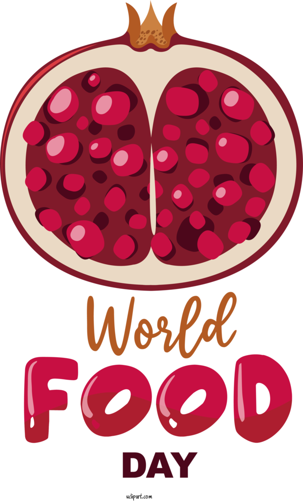 Free Holidays Logo Drawing Pomegranate For World Food Day Clipart Transparent Background