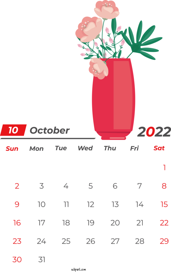 Free Holidays Calendar Islamic Calendar Solar Calendar For October 2022 Calendar  Clipart Transparent Background
