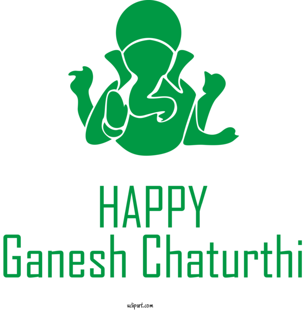 Free Holidays Logo Human Leaf For Ganesh Chaturthi Clipart Transparent Background