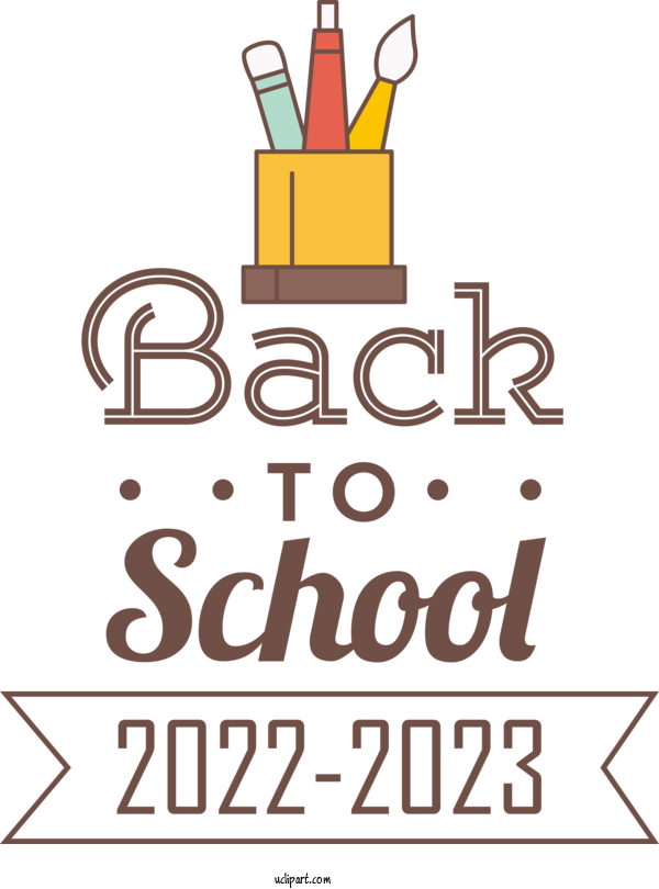 Free Holidays Logo Line Text For Back To School 2023 Clipart Transparent Background