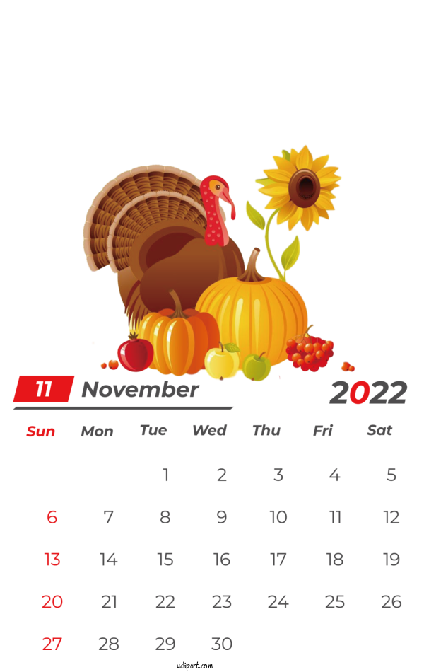 Free Holidays Pumpkin Pumpkin Pie Thanksgiving For November 2022 Calendar Clipart Transparent Background