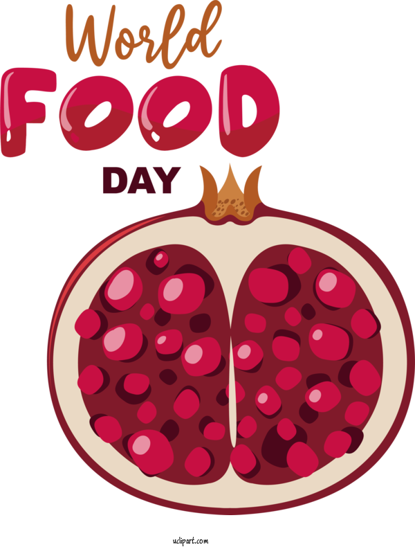 Free Holidays Logo Pomegranate Drawing For World Food Day Clipart Transparent Background