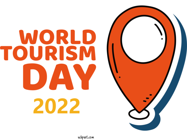 Free Holidays Logo Design Text For 2022 World Tourism Day Clipart Transparent Background